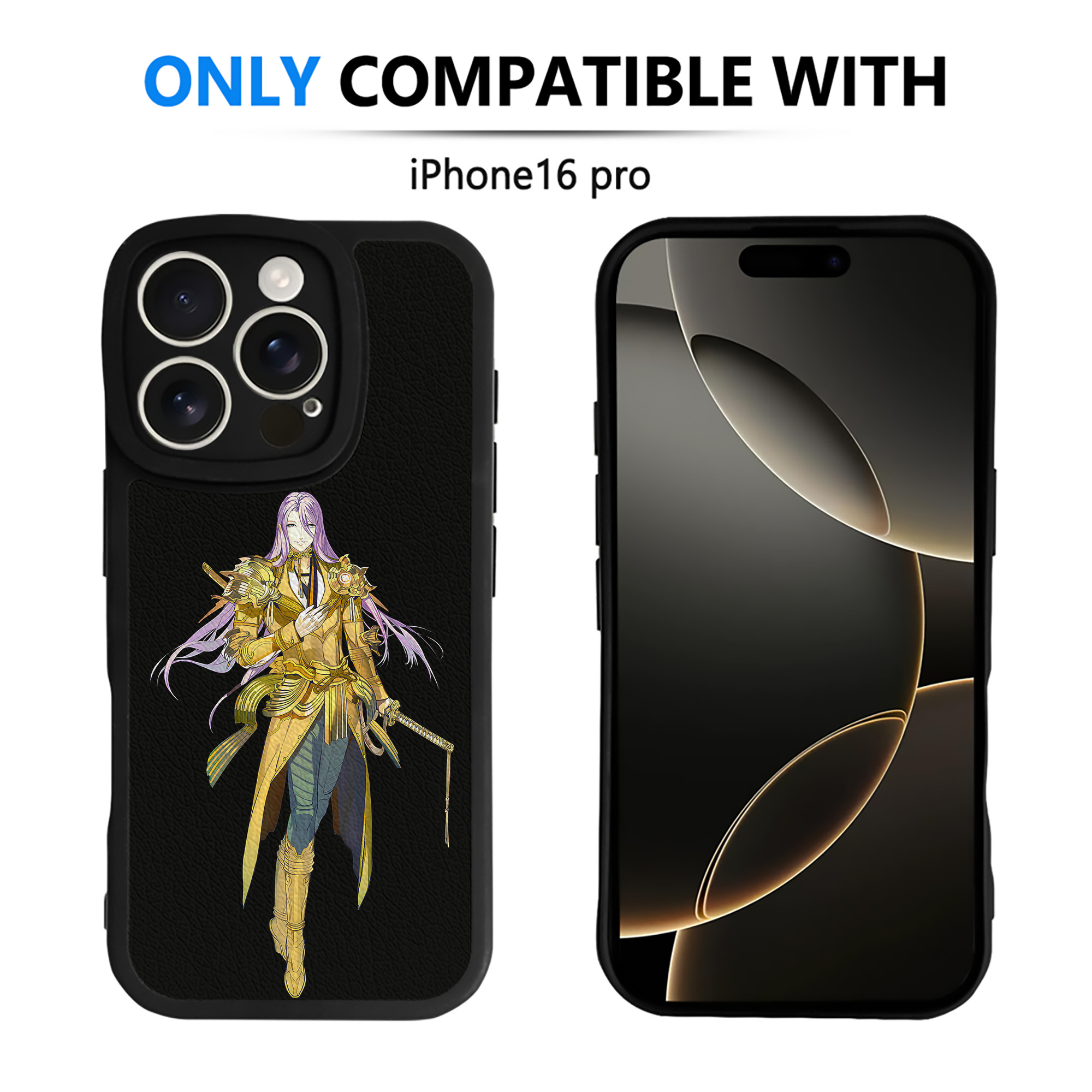 （画像用） 刀剣乱舞 Touken Ranbu 【iPhone 16シリーズ対応】シリコンスマホケース（レザー調） 材質：シリコン